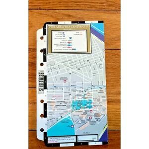 Streetwise Philadelphia City Center Map Mini Small 6.75" X 3.75" 1995